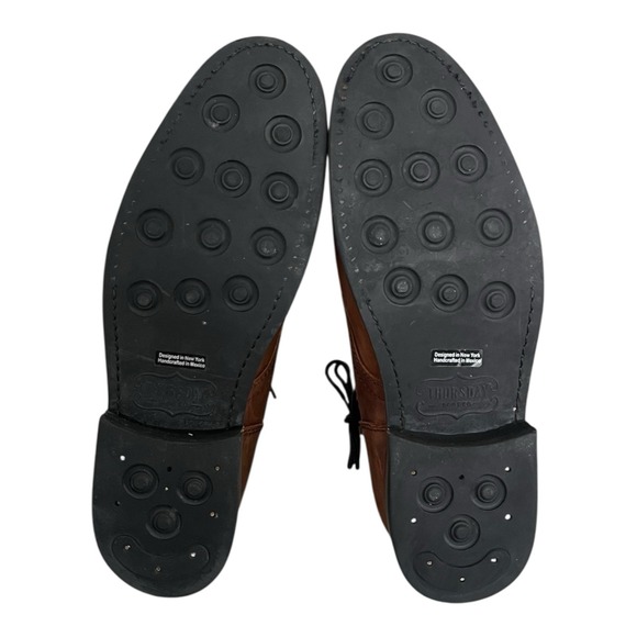 Thursday Boot Company Captain Brown Leather Lace Up Boots Mens Size 13 - Picture 5 of 10